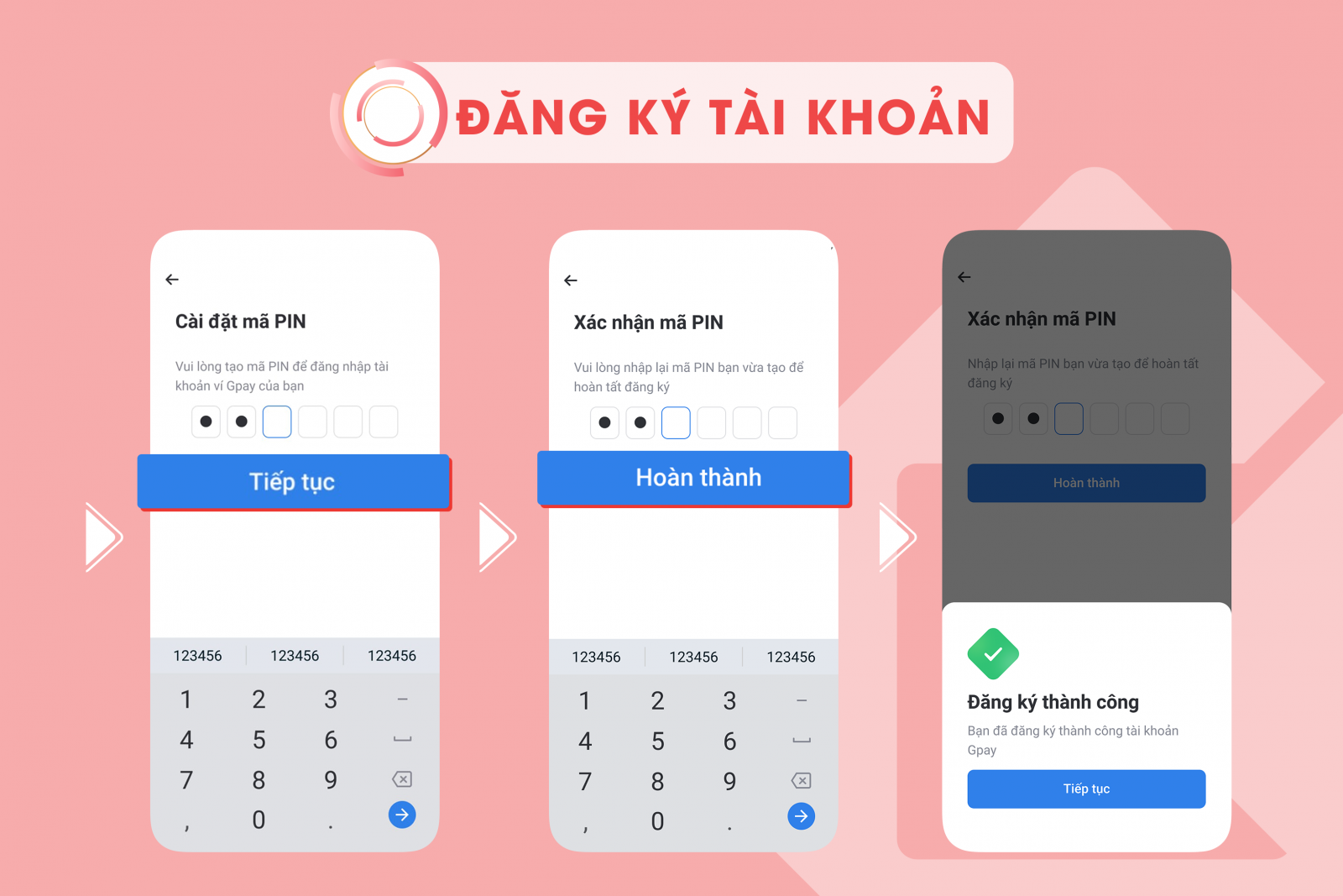 Đăng ký tài khoản app Gpay